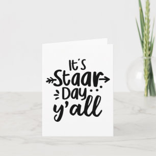 Tarjeta Día De Prueba De Yall Cute De Día Estar Para Los E