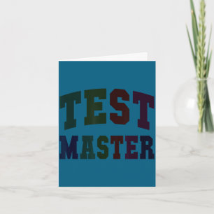 Tarjeta Día de prueba divertido maestro modo profesor acti