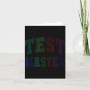 Tarjeta Día de prueba divertido maestro modo profesor acti