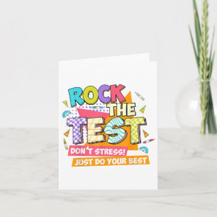 Tarjeta Día de prueba Rock El día de prueba del profesor