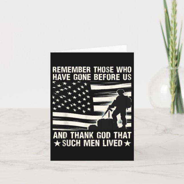 Tarjeta Día de Recordatorio de los que nos Precedieron (Anverso)