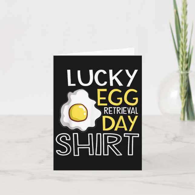 Tarjeta Día de recuperación de huevos afortunados Transfer (Anverso)