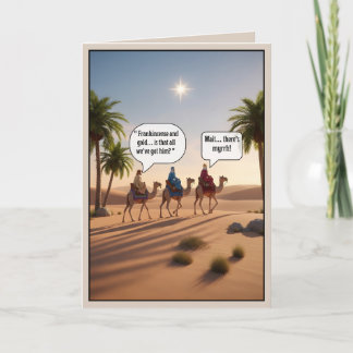 Tarjeta Día de Reyes divertido de Navidad