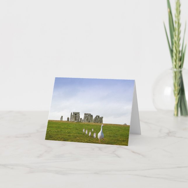 Tarjeta Día de salida de ganso y gallo (Anverso)