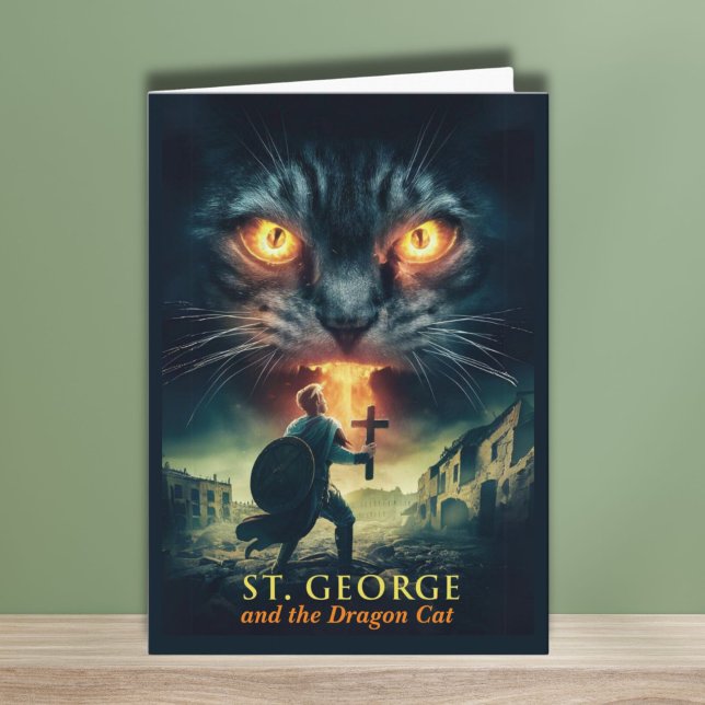 Tarjeta Día de San Jorge, San Jorge y el Dragón (Subido por el creador)