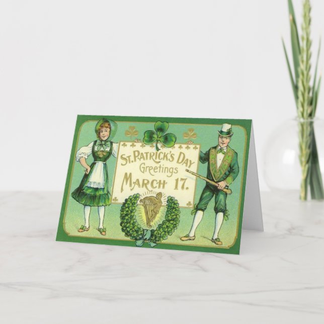 Tarjeta Día de San Patricio (Anverso)