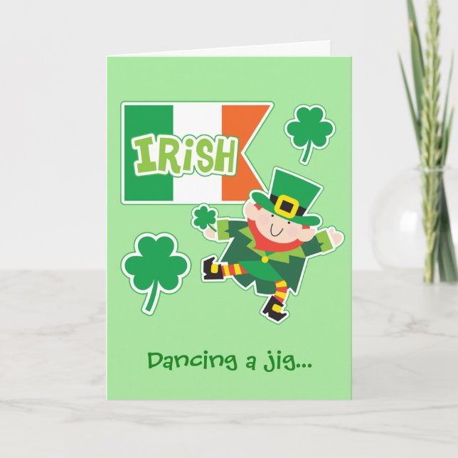 Tarjeta Día de San Patricio (Anverso)