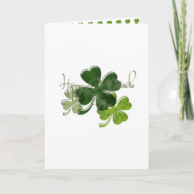 Tarjeta Día de San Patricio (Anverso)