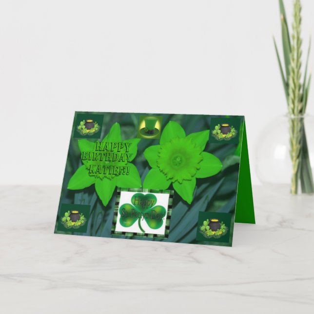 Tarjeta Día de San Patricio (Anverso)