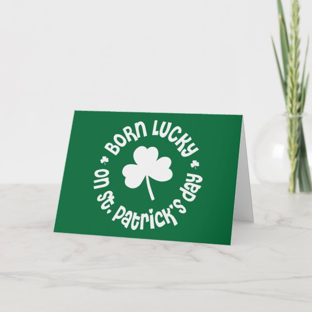 Tarjeta Día de San Patricio (Anverso)