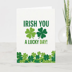 Tarjeta Día de San Patricio Afortunado