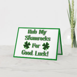 Tarjeta Día de San Patricio - Bañar mis rocas para la buen