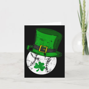 Tarjeta Día de San Patricio Béisbol Shamrock Saint Paddys 