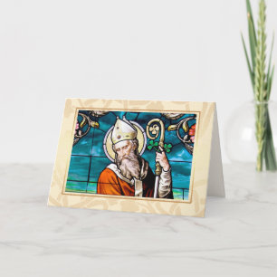 Tarjeta Día de San Patricio bendice a religiosos