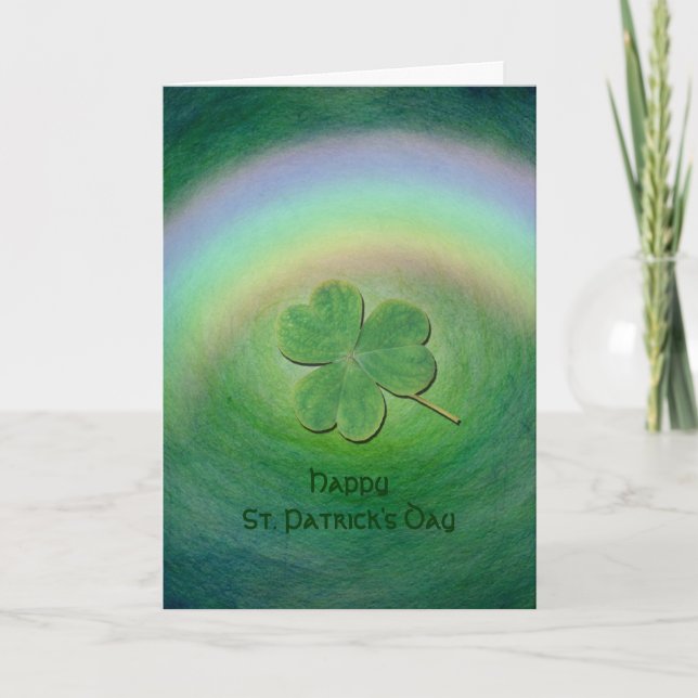 Tarjeta Día de San Patricio - Bendición irlandesa - Trampa (Anverso)