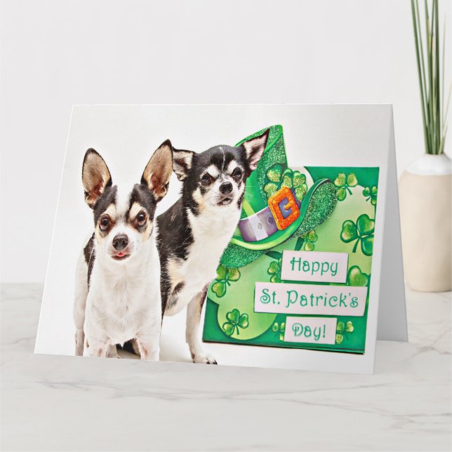 Tarjeta Día de San Patricio de Chihuahua (Anverso)