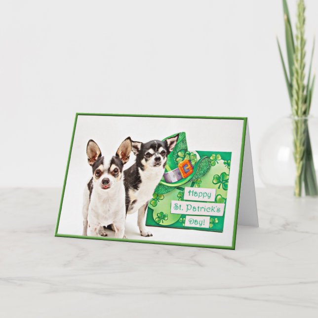 Tarjeta Día de San Patricio de Chihuahua (Anverso)