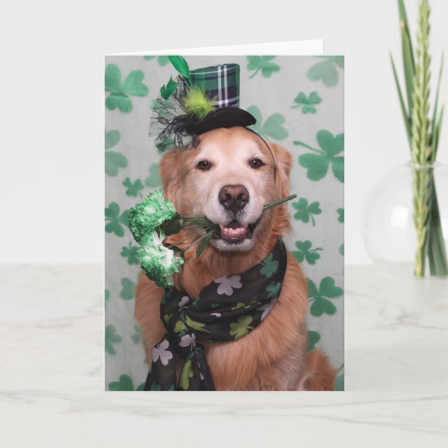 Tarjeta Día de San Patricio de Irlanda (Anverso)