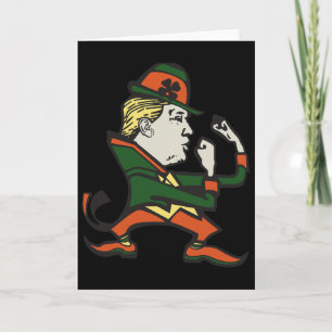 Tarjeta Día de San Patricio de Trump Divertido Día de San