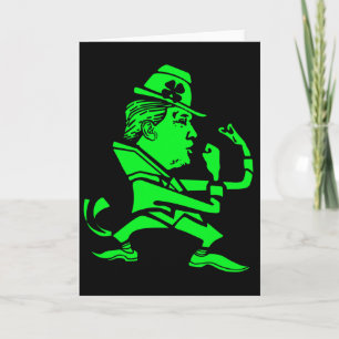 Tarjeta Día de San Patricio de Trump Divertido Día de San