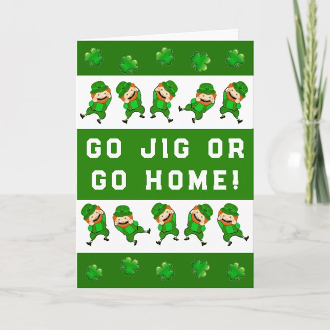 Tarjeta Día de San Patricio divertido (Anverso)