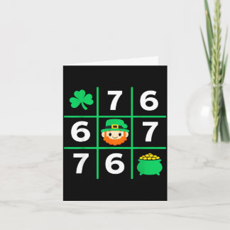 Tarjeta Día de San Patricio divertido 67 suerte humor irla