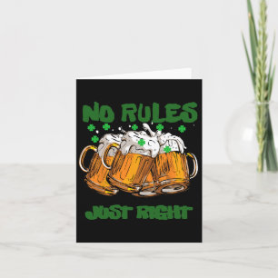 Tarjeta Día de San Patricio divertido Irlanda Irlandés 4 h