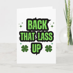 Tarjeta Día de San Patricio Divertido para Mujeres Byck Th