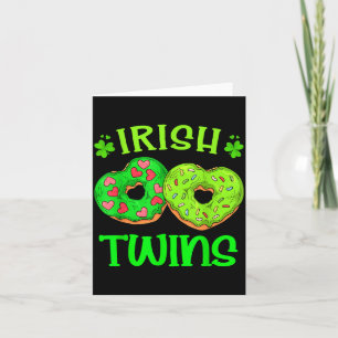 Tarjeta Día de San Patricio gemelos irlandeses amante de l
