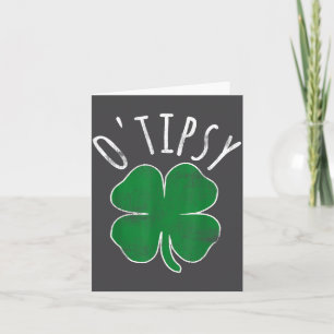 Tarjeta Día de San Patricio O'tipsy Beber Cerveza Borracho
