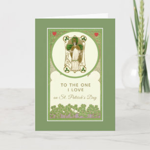 Tarjeta Día de San Patricio para el que amo Religioso