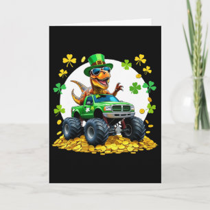 Tarjeta Día de San Patricio para niños 2026 - Monstruo mon