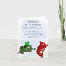 Tarjeta Día de San Patricio Pellizco
