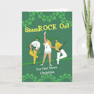 Tarjeta Día de San Patricio por la sobrina Shamrock