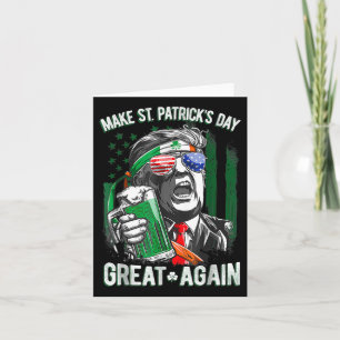 Tarjeta Día de San Patricio Santo Grande Otra Vez Divertid