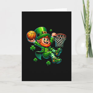 Tarjeta Día de San Patricio Sketll Duende Irlandés Slam Du