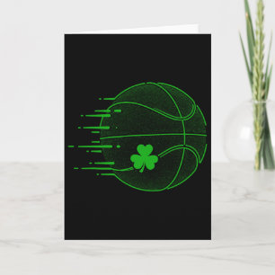 Tarjeta Día de San Patricio Suerte Sketll Jugador Trébol I