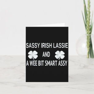 Tarjeta Día de San Patricio Sy Mentira Irlandesa Shamrock 