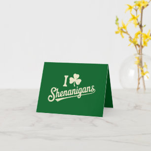 Tarjeta Día de San Patricio Verde Divertido Irlandés Patty