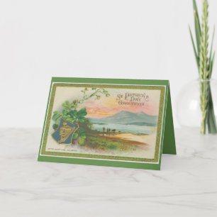 Tarjeta Día de San Patricio vintage