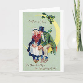 Tarjeta Día de San Patricio, Vintage