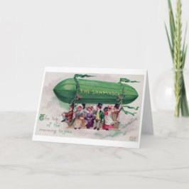 Tarjeta Día de San Patricio, Vintage