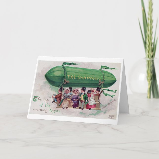 Tarjeta Día de San Patricio, Vintage (Anverso)