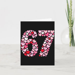 Tarjeta Día de San Valentín 67 Corazones Romántico Diverti