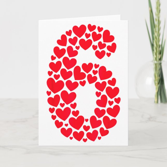Tarjeta Día de San Valentín 67 Lleno de Corazón Divertido  (Anverso)