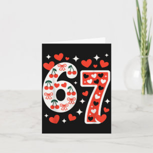 Tarjeta Día de San Valentín 67 Meme Lleno de Corazones Div