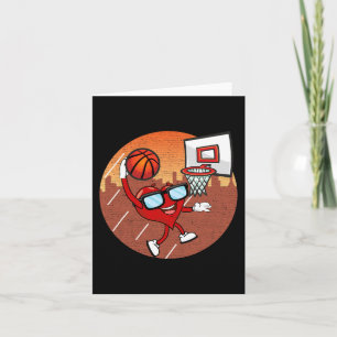 Tarjeta Día de San Valentín Baloncesto Corazón Dunking Bal