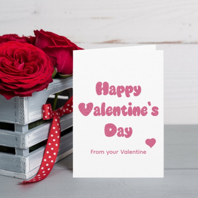 Tarjeta Día de San Valentín Brillante (Subido por el creador)