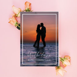 Tarjeta día de San Valentín - Con amor