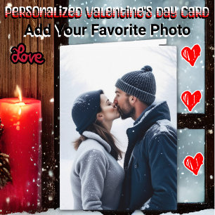 Tarjeta Día de San Valentín con foto personalizada